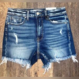 Zenana Frayed Denim Shorts - Brand New with Taga